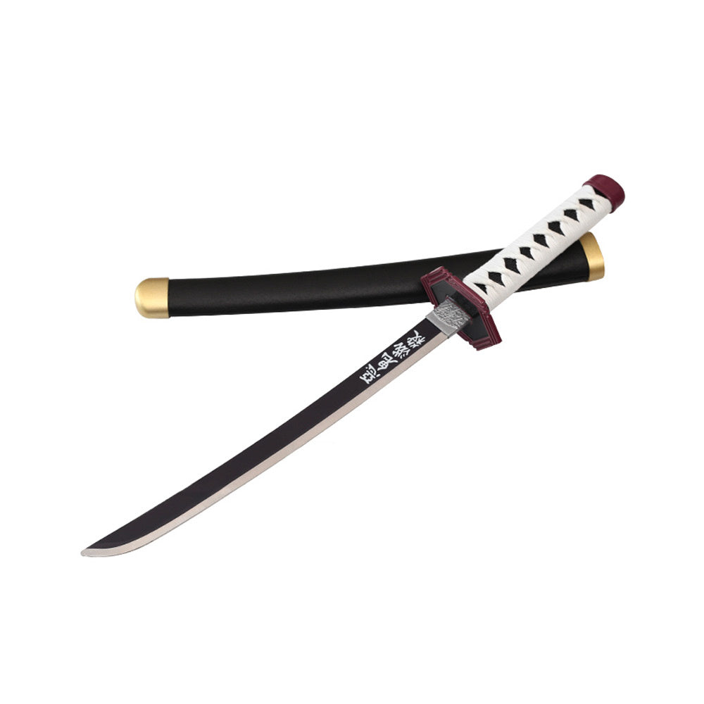 Tanto - Giyu Tomioka Tanto sword - Blue Nichirin - Metal Demon Slayer Mini Katana - 45 cm - Image 4