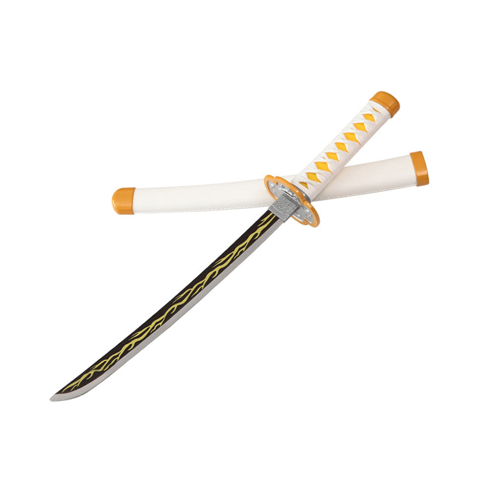 Tanto - Zenitsu Agatsuma Tanto sword - Yellow Nichirin - Metal Demon Slayer Mini Katana - 45 cm - Image 4