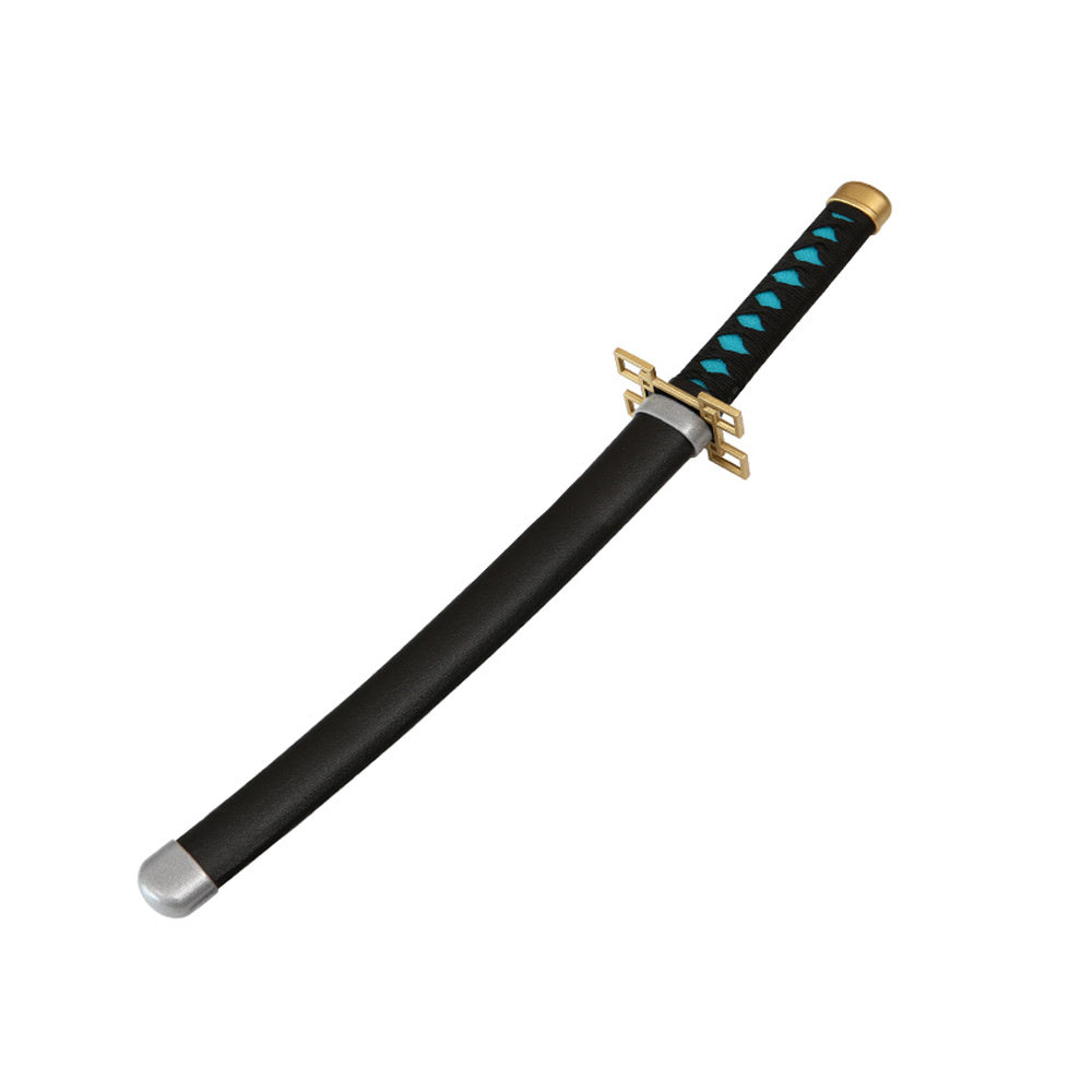 Tanto - Muichiro TokitoTanto sword - White Nichirin - Metal Demon Slayer Mini Katana - 45 cm - Image 2