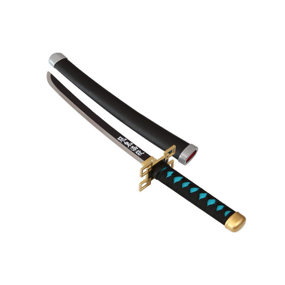 Tanto - Muichiro TokitoTanto sword - White Nichirin - Metal Demon Slayer Mini Katana - 45 cm - Image 3
