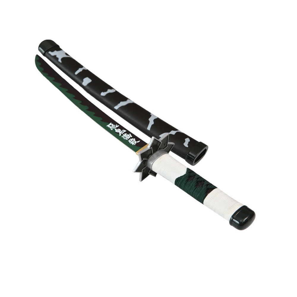 Tanto - Sanemi ShinazugawaTanto sword - Green Nichirin - Metal Demon Slayer Mini Katana - 45 cm - Image 3