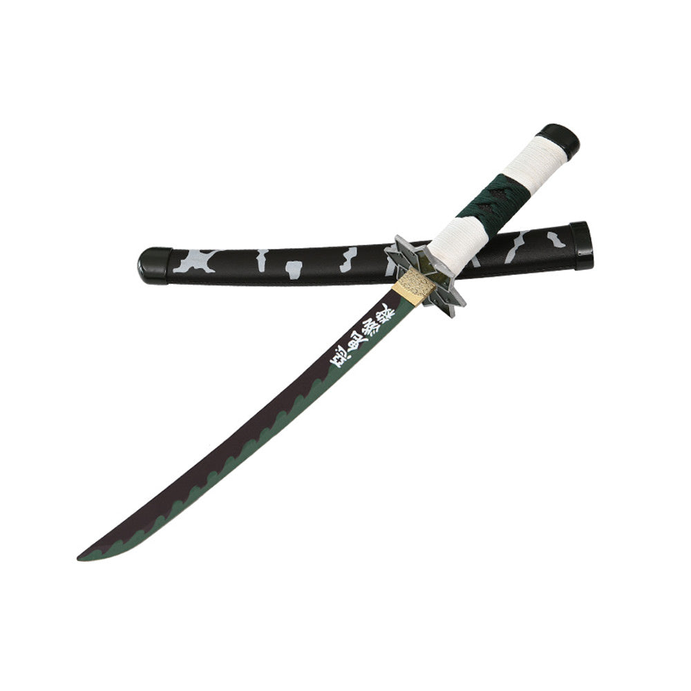 Tanto - Sanemi ShinazugawaTanto sword - Green Nichirin - Metal Demon Slayer Mini Katana - 45 cm - Image 4