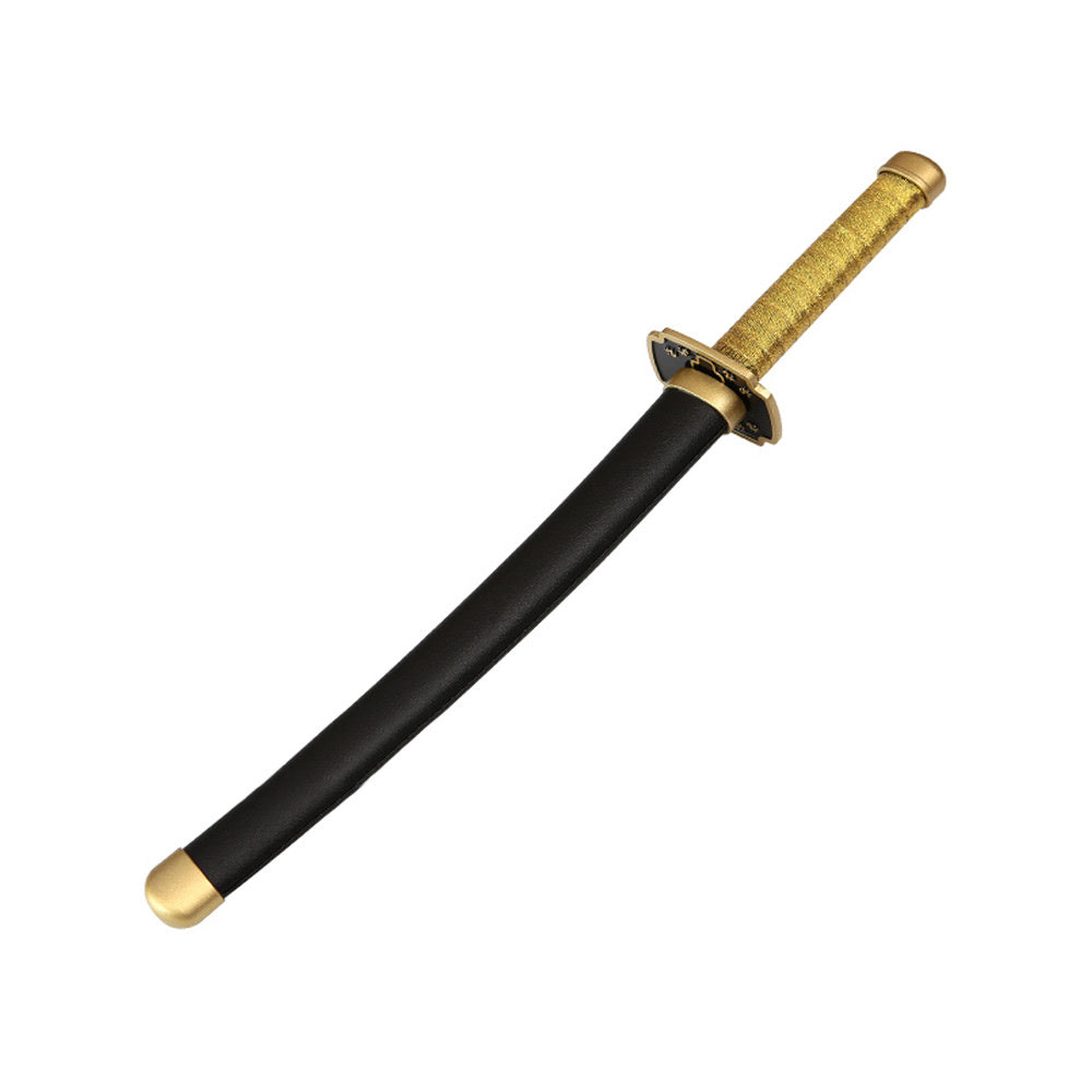 Tanto - Yoriichi Tsugikuni Tanto sword - Gold Nichirin - Metal Demon Slayer Mini Katana - 45 cm - Image 2